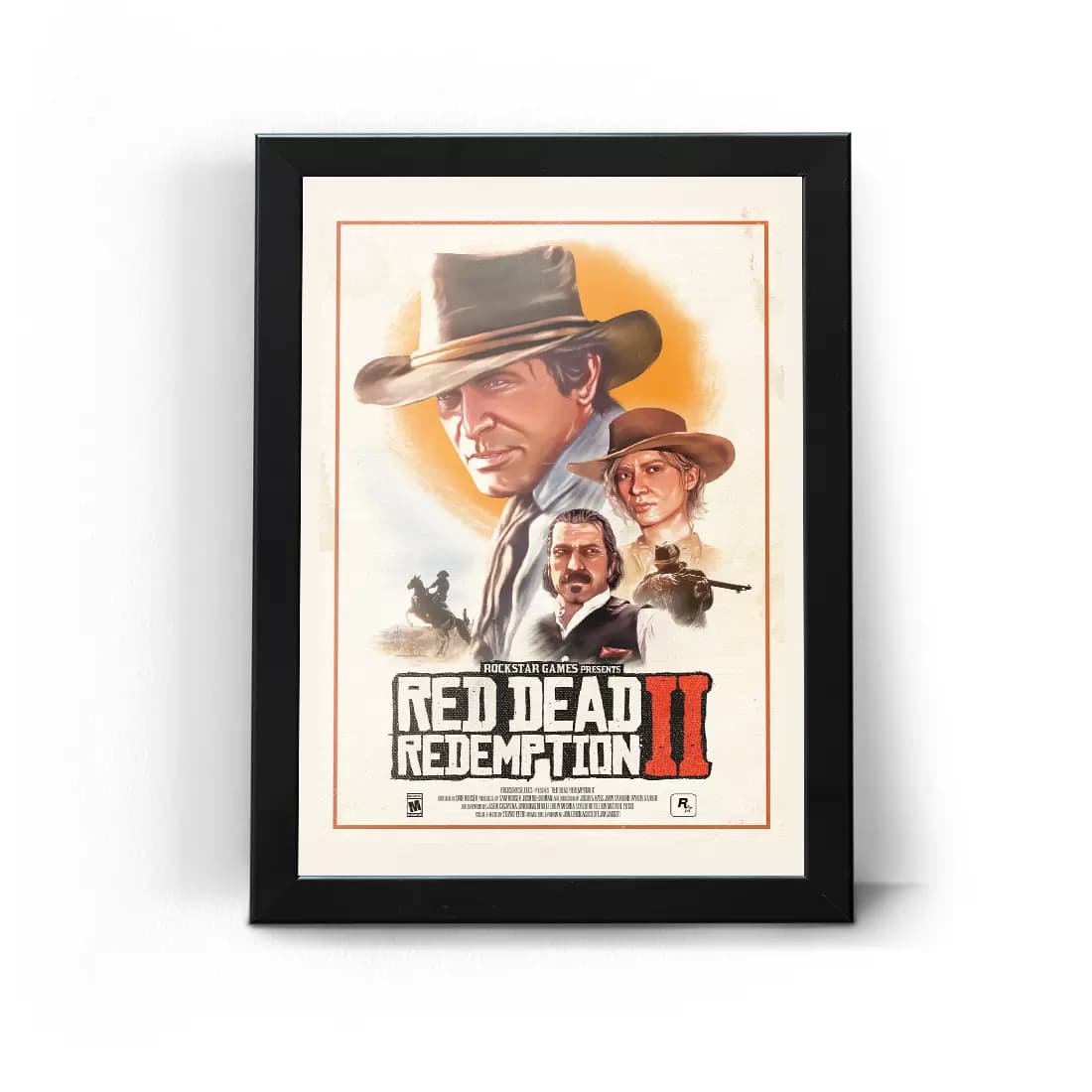 تابلو قاب رد دد ریدمپشن طرح 5 Red Dead Redemption