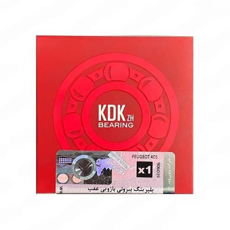 بلبرينگ بيروني بازویي عقب (بلبرينگ بيروني ژامبون) پژو 405 کی دی کی (KDK) اصل ژاپن با لیبل ویژن — تصویر ۳