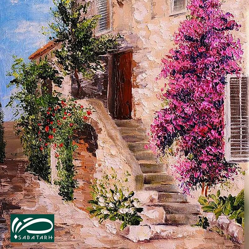 تابلو شاسی صبا طرح مدل معماری مدیترانه ای کد M231 — تصویر ۳