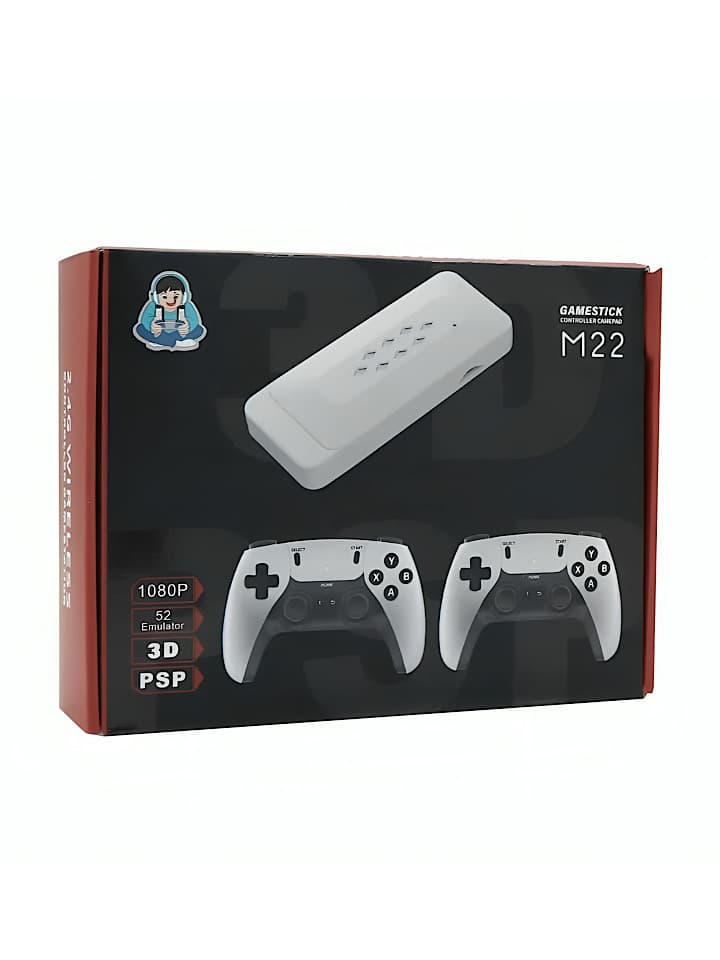 کنسول بازی Game Stick M22 گارانتی سلامت دو دسته اورجینال خرید بدون واسطه تک و عمده — تصویر ۲