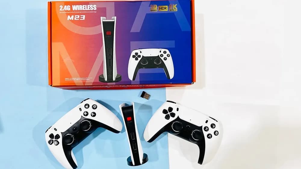 کنسول بازی game Stick M23 اصل گارانتی دو دسته 64 گیگ رم — تصویر ۶