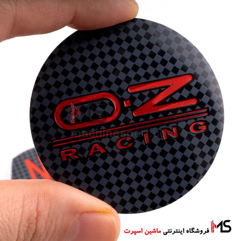 آرم کاپ رینگ OZ Racing طرح کربن — تصویر ۲