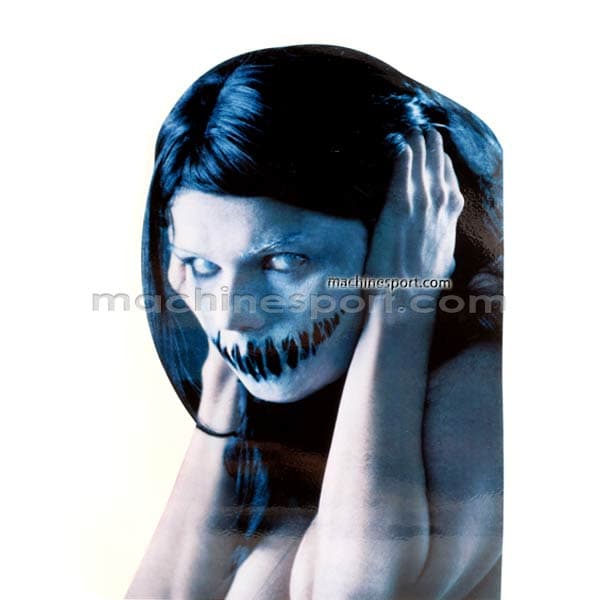 برچسب سه بعدی دختر وحشت زده