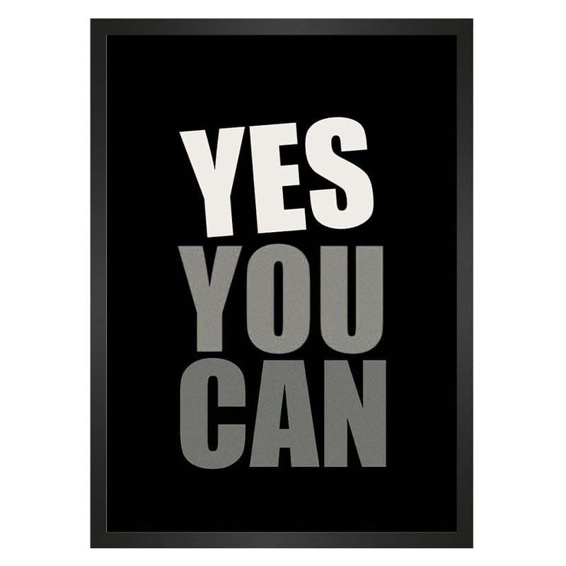 تابلو نوشته انگیزشی yes you can