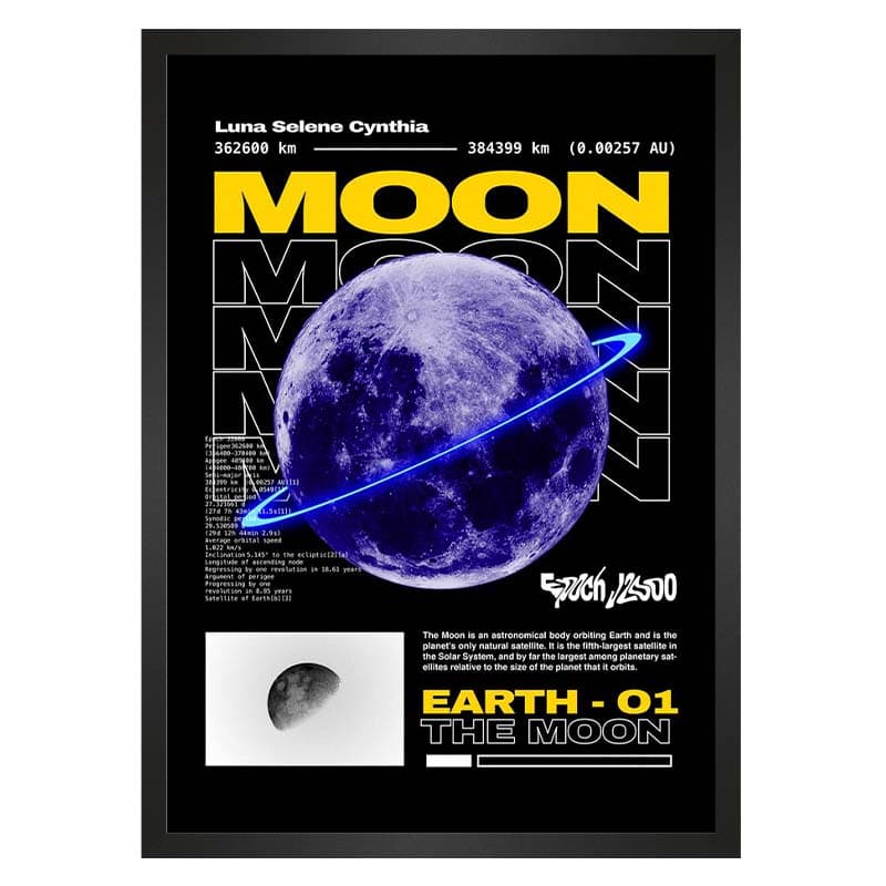 تابلو مدرن طرح ماه moon