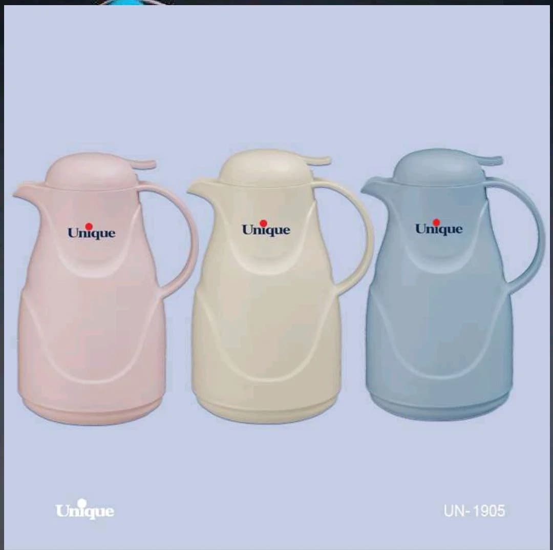 فلاسک 1 لیتر رنگی شیشه معمولی یونیک کد UN-1905