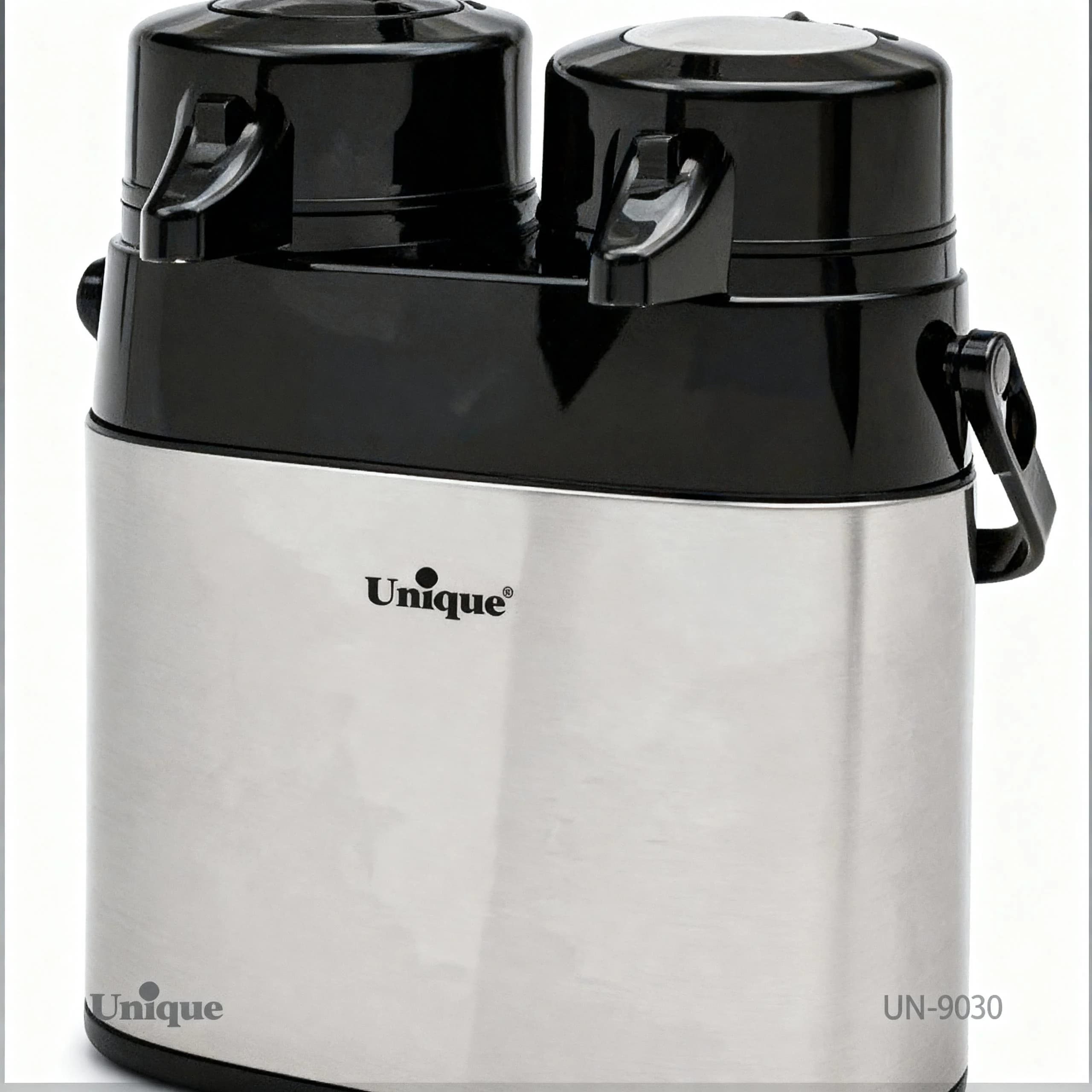 فلاسک دو قلو 1/3لیتر استیل شیشه دار یونیک کد UN-9030
