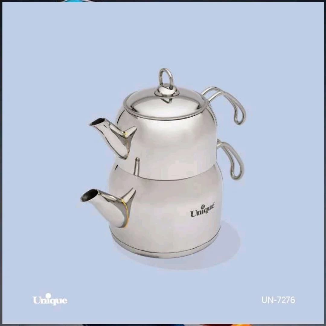 کتری قوری 2/5لیتر استیل لوله دار یونیک کد UN-7276