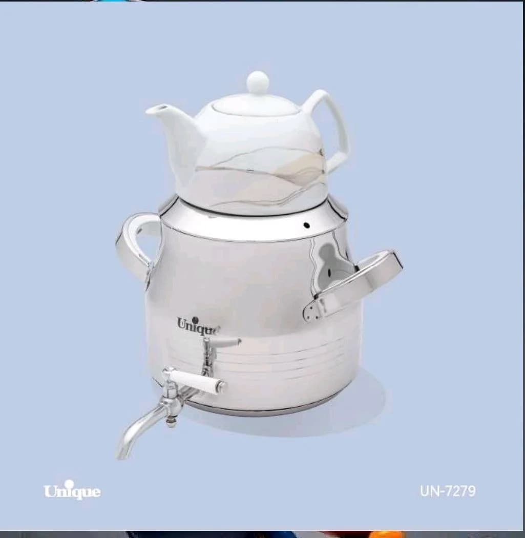 کتری قوری استیل شیر دار 5لیتر یونیک کد UN-7279