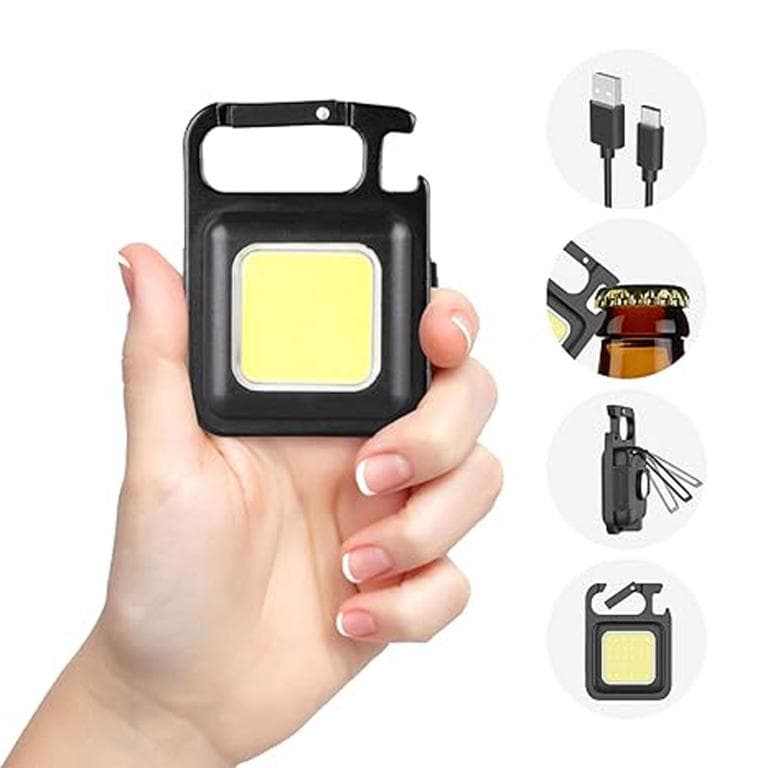 چراغ قوه جیبی شارژی مگنتی COB کد 3035