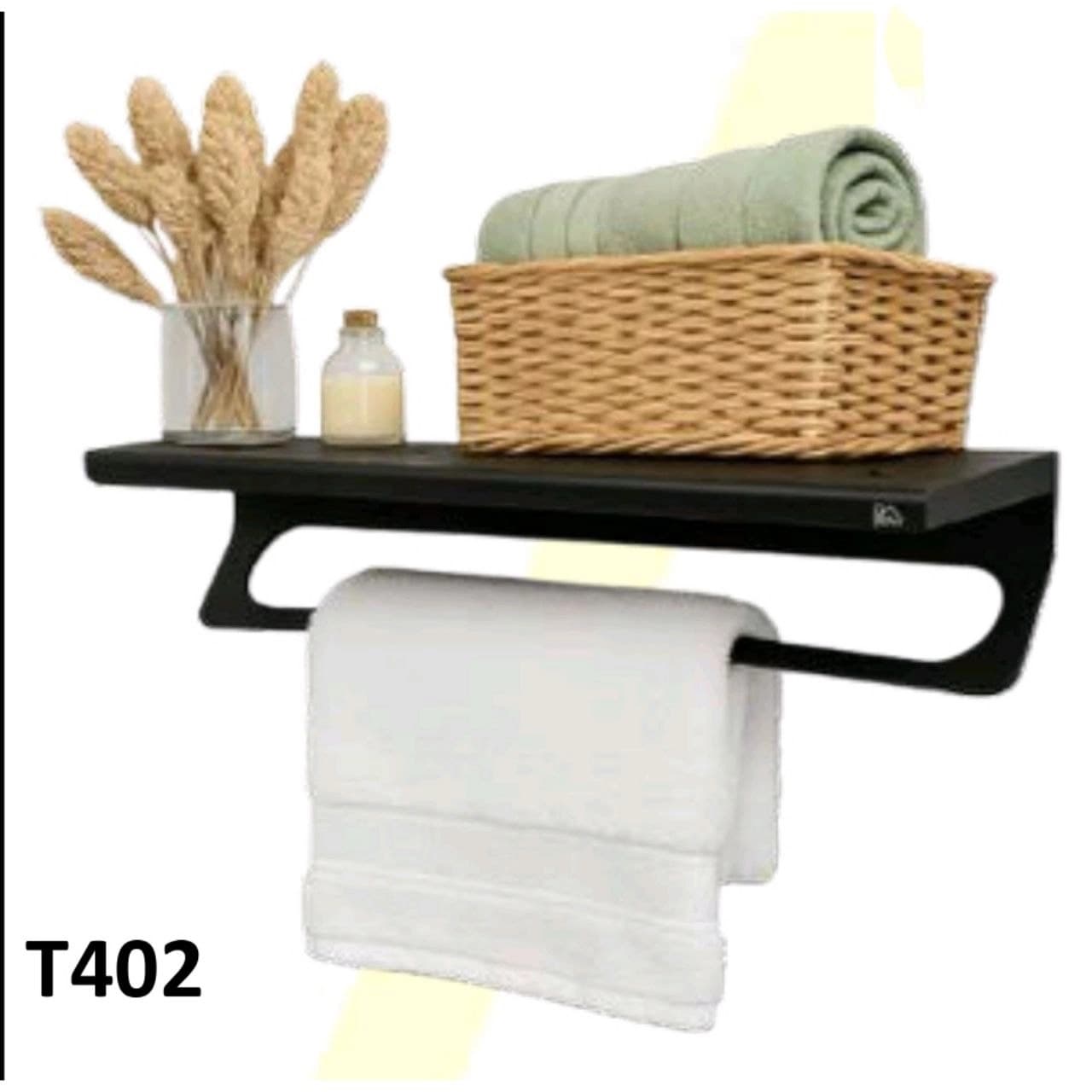شلف سرویس بهداشتی فلزی پیک peak رنگ مشکی کوره ای کد T402
