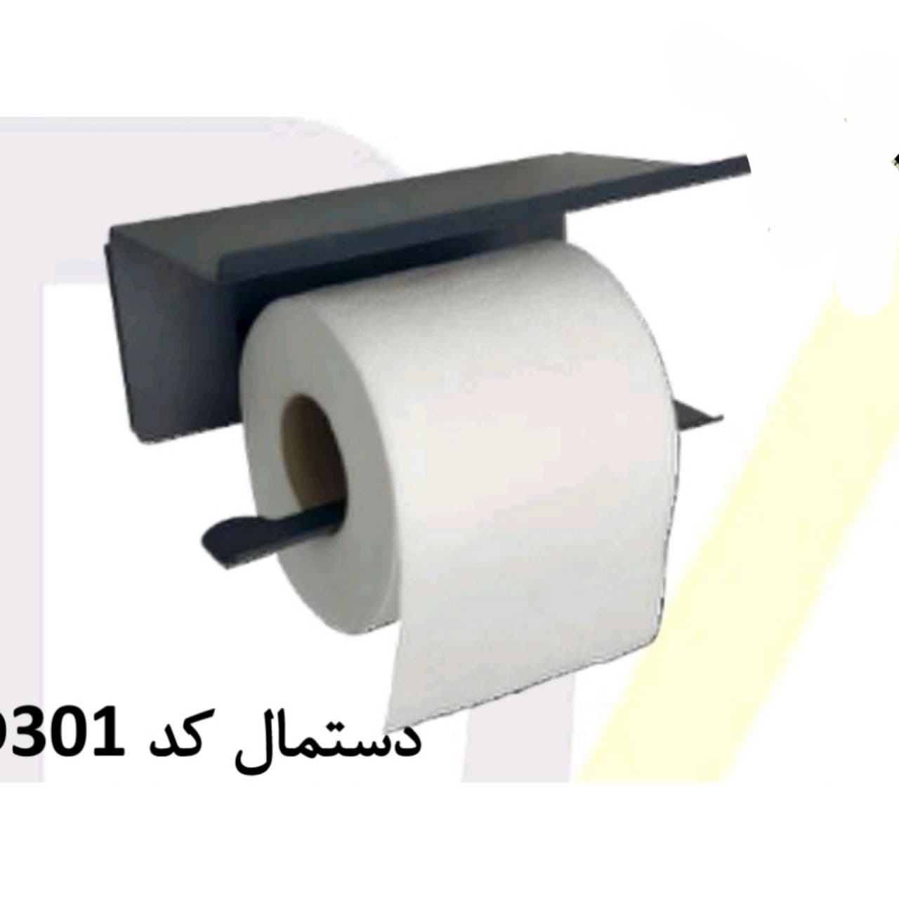 شلف دستمال فلزی پیک peak رنگ مشکی کوره ای کد D301