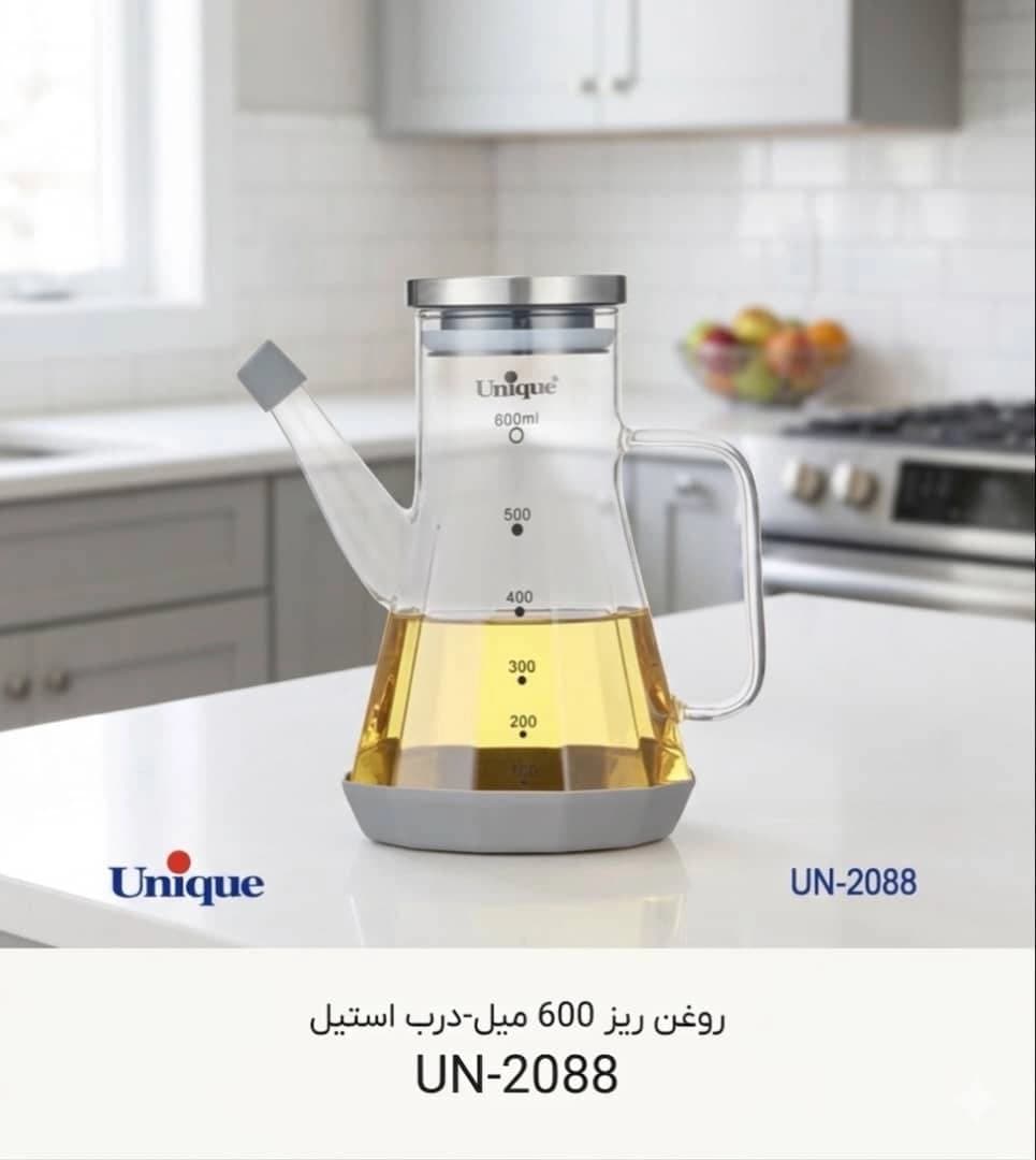 روغن ریز 600 میل یونیک Unique درب استیل کد UN-2088