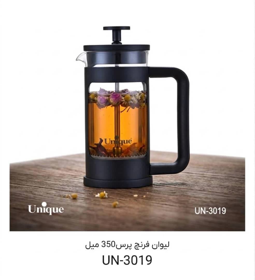 لیوان فرنچ پرس 350 میل یونیک Unique وارداتی UN-3019