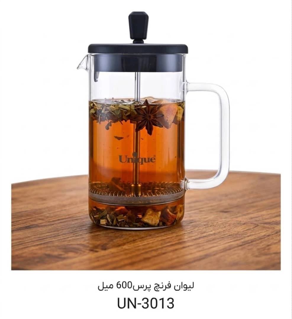 لیوان فرنچ پرس 600 میل یونیک Unique وارداتی UN-3013