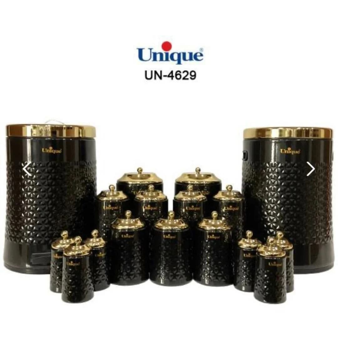 سرویس آشپزخانه یونیک مدل گلکسی مشکی کد UN-4629