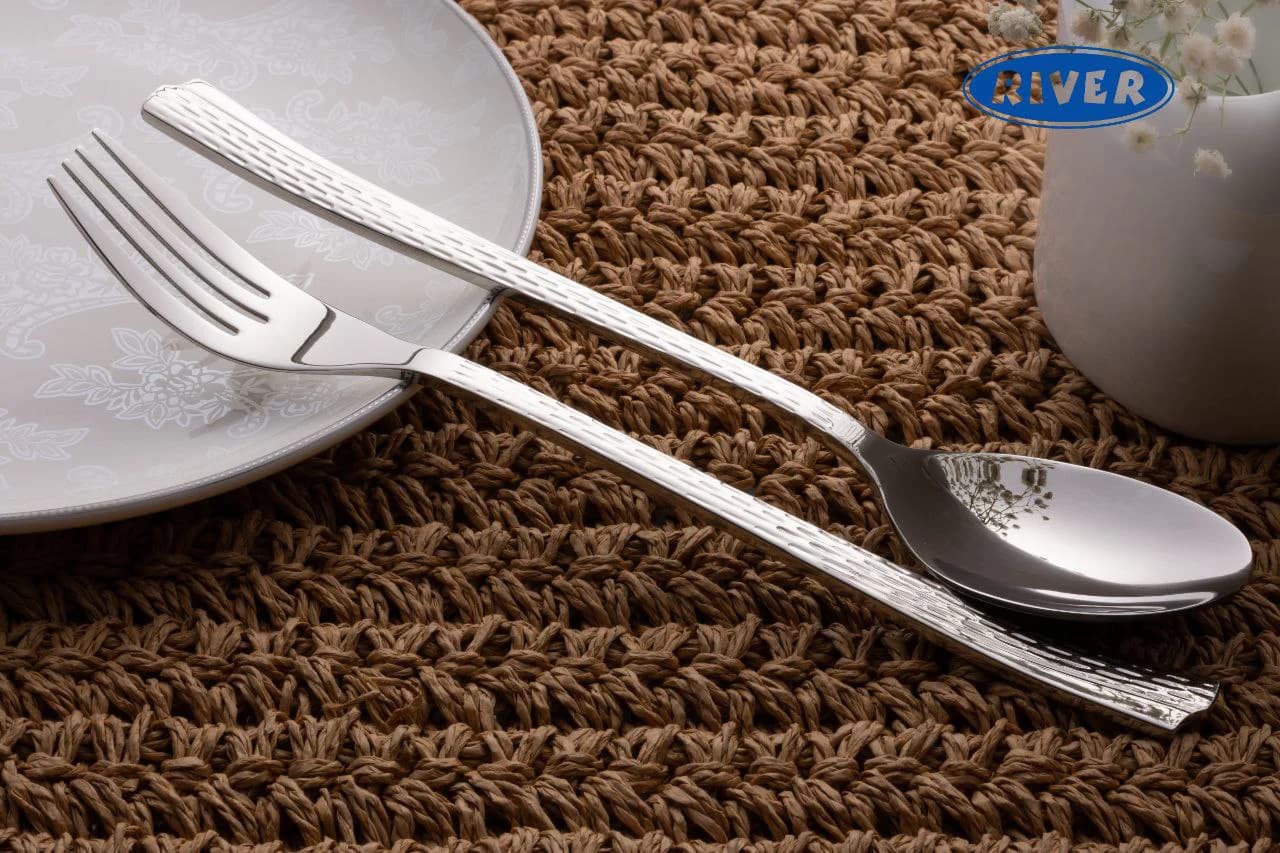 ست قاشق و چنگال دسته بلند ریور کد: 8343