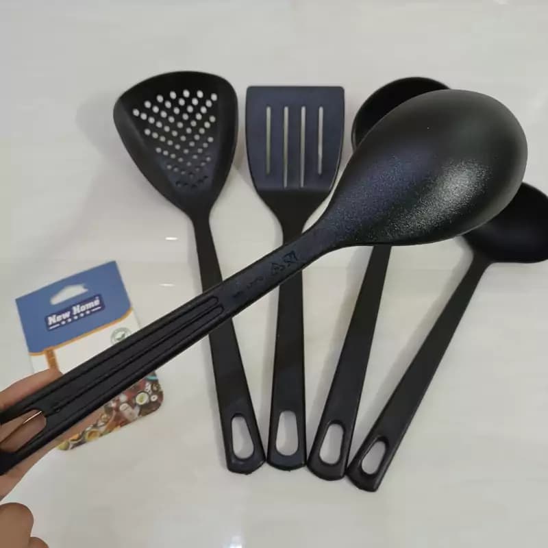 ست کفگیر و ملاقه نسوز 5 پارچه مارک نیوهوم کیفیت درجه یک — تصویر ۵