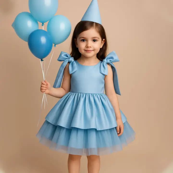 پیراهن بچگانه پرنسسی نازلی