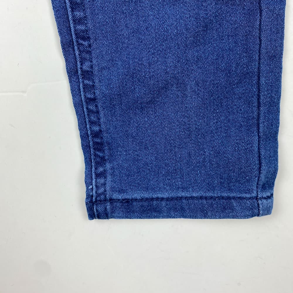 شلوار دخترانه راسته طرح رنگین کمان کمردکمه سرمه ای رنگ – 5 تا 6 سال — تصویر ۲