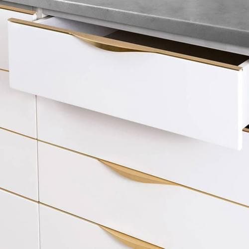 دستگیره ملونی تاپ ساید مدل ویانا طلایی سایز 70