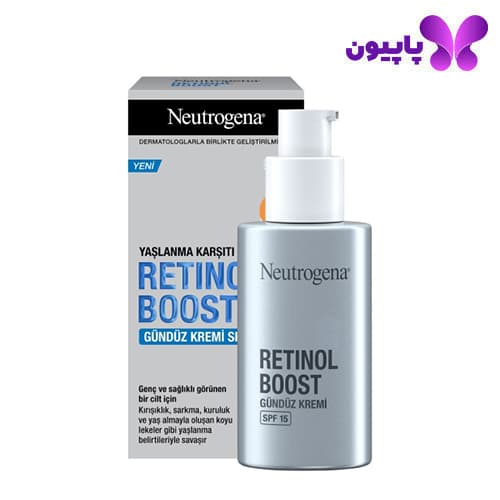 کرم روز ضد چروک رتینول بوست نوتروجینا با SPF15