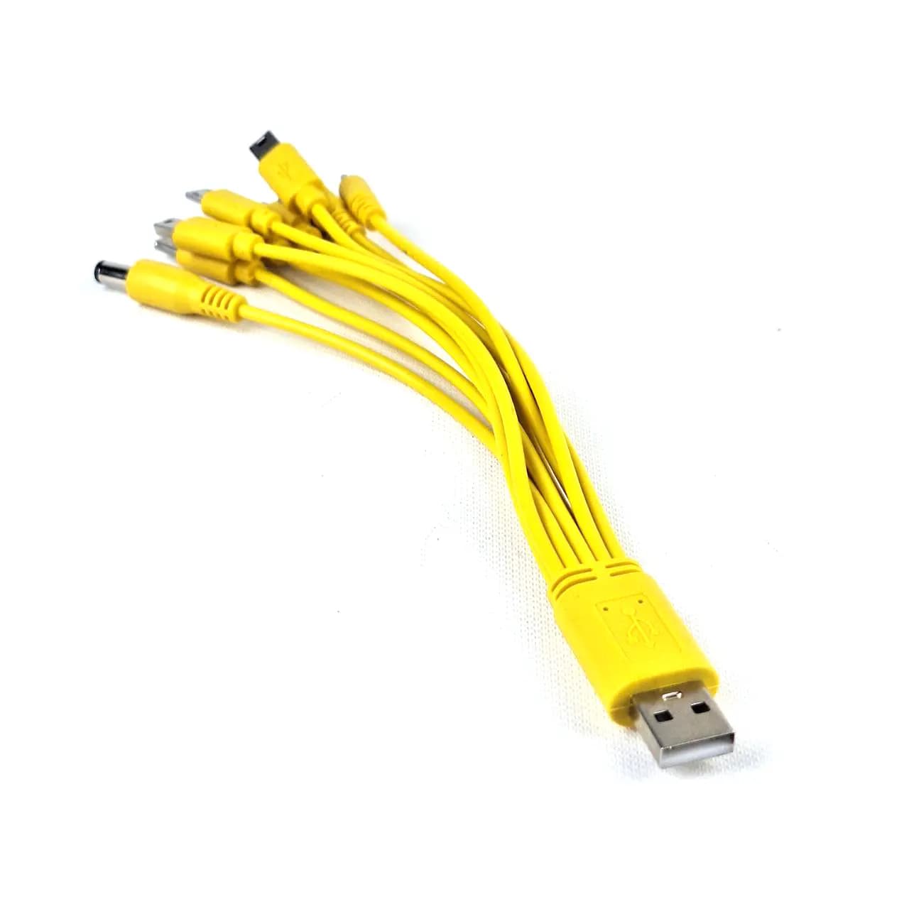 کابل شارژ ده کاره اختاپوسی 10 به 1 USB