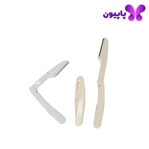 ست 3 عددی تیغ ابرو تاشو کرمی و سفید مموری دریم کد YP-669 — تصویر ۲