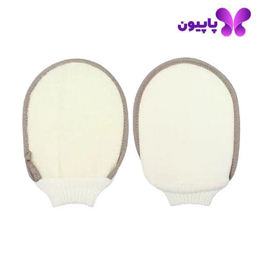 دستکش حمام الیاف پنبه ای الاستیک ناسکیتا مدل x0008