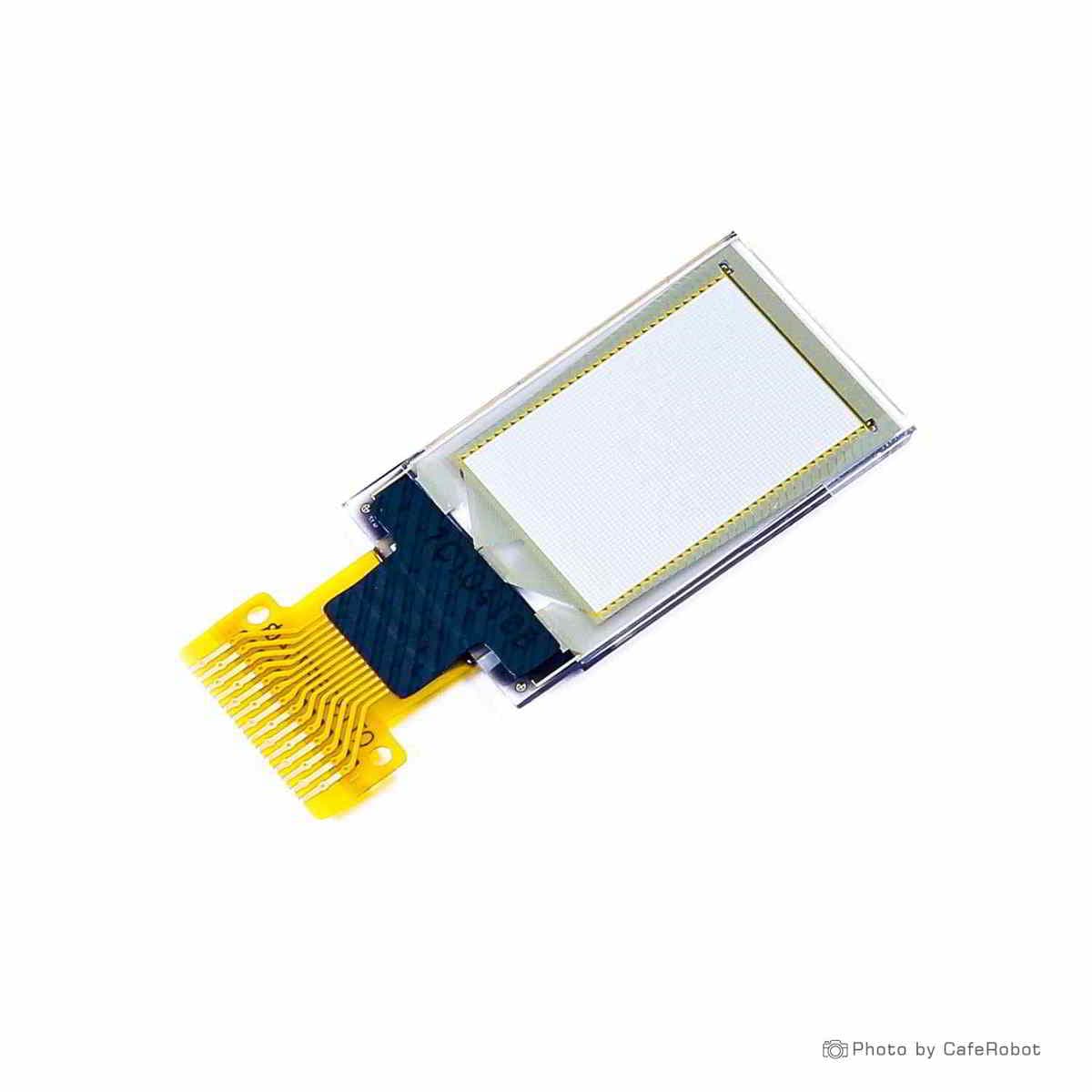 نمایشگر OLED تک رنگ سفید 0.71 اینچ دارای ارتباط IIC و چیپ درایور SSD1306 با کابل فلت 14 پین — تصویر ۲
