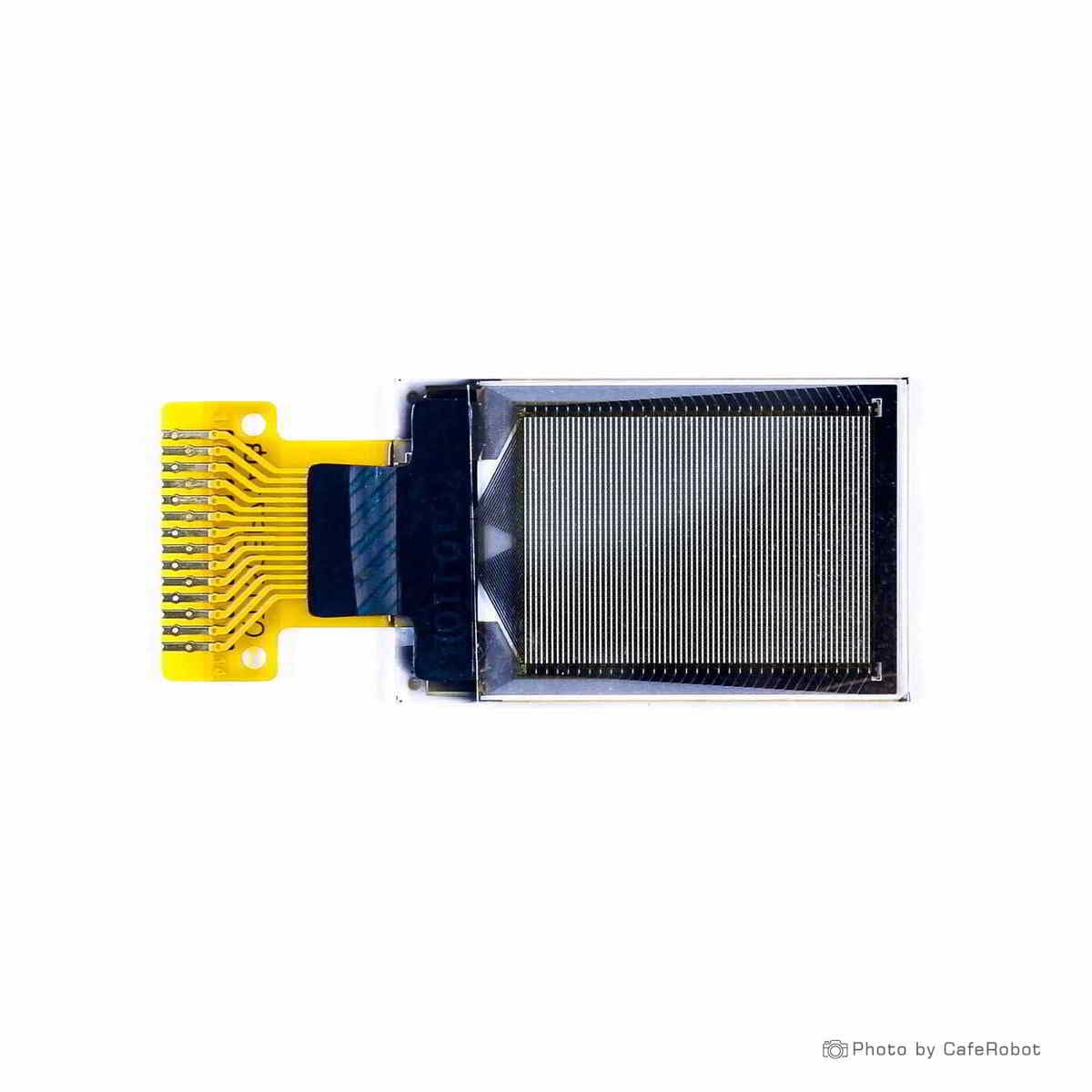 نمایشگر OLED تک رنگ سفید 0.71 اینچ دارای ارتباط IIC و چیپ درایور SSD1306 با کابل فلت 14 پین — تصویر ۴