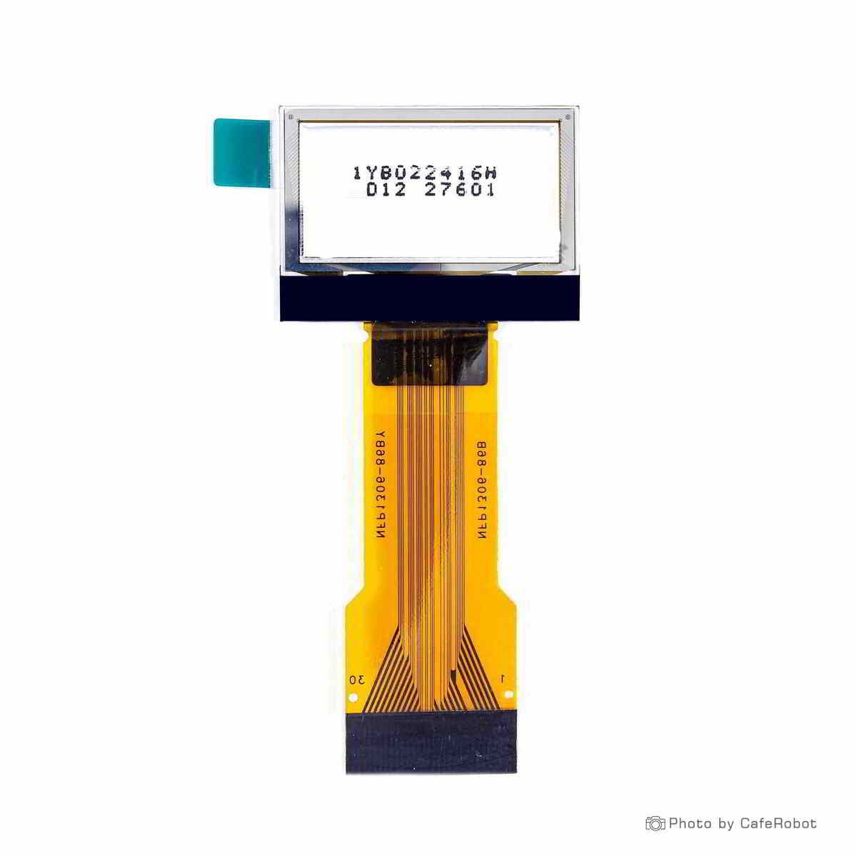 نمایشگر OLED دو رنگ زرد وآبی 0.96 اینچ دارای ارتباط SPI/IIC/Parallel و چیپ درایور SSD1306 با کابل فلت 30 پین بلند Plug In — تصویر ۳