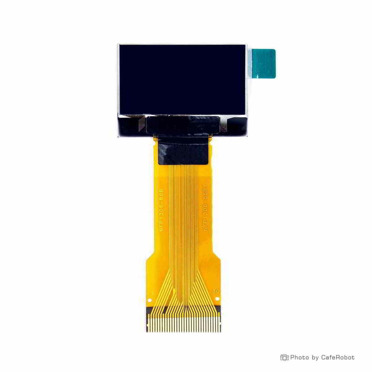 نمایشگر OLED دو رنگ زرد وآبی 0.96 اینچ دارای ارتباط SPI/IIC/Parallel و چیپ درایور SSD1306 با کابل فلت 30 پین بلند Plug In — تصویر ۴