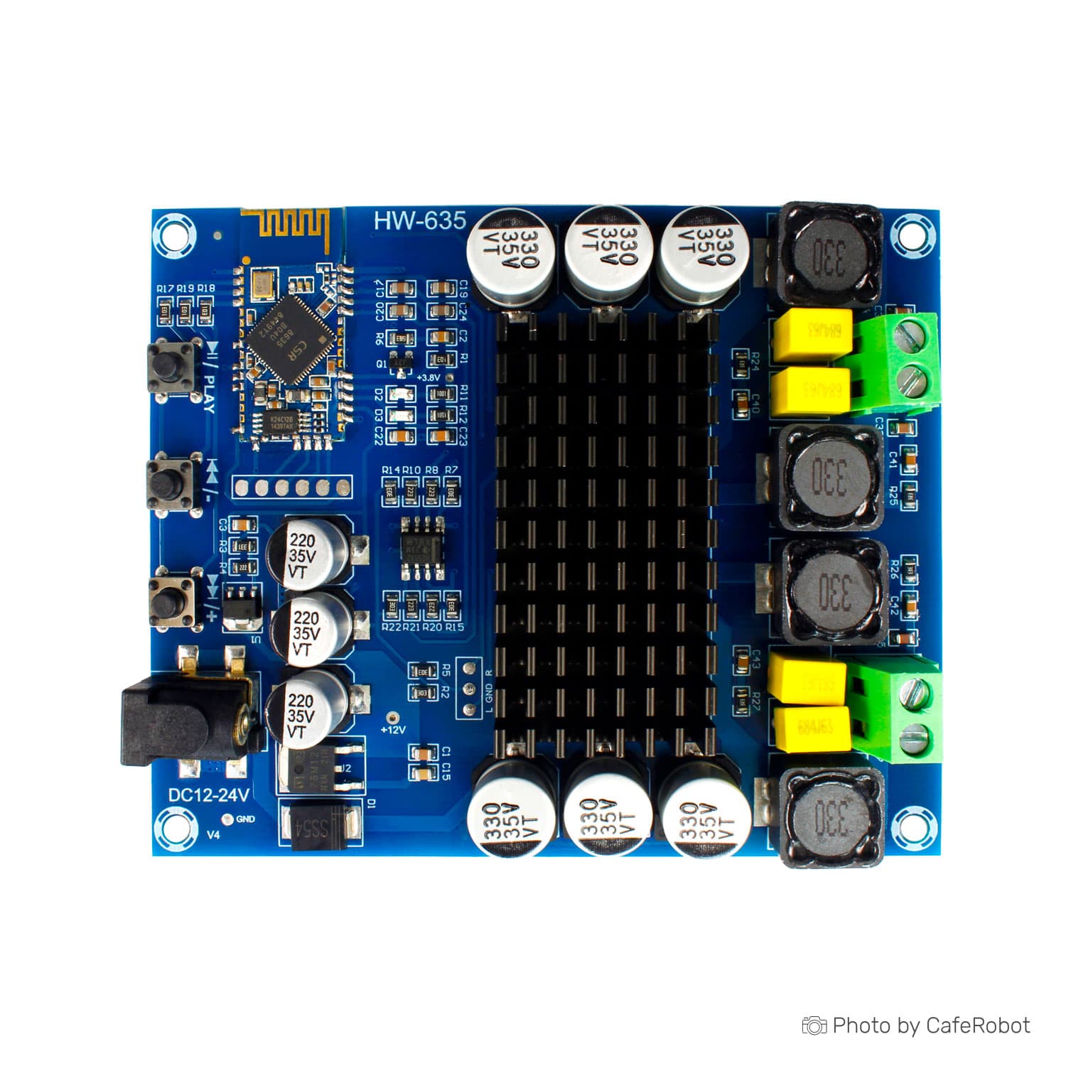 ماژول آمپلی فایر بلوتوثی XH-M548 دوبل 2x120W با تراشه TPA3116D2 — تصویر ۳