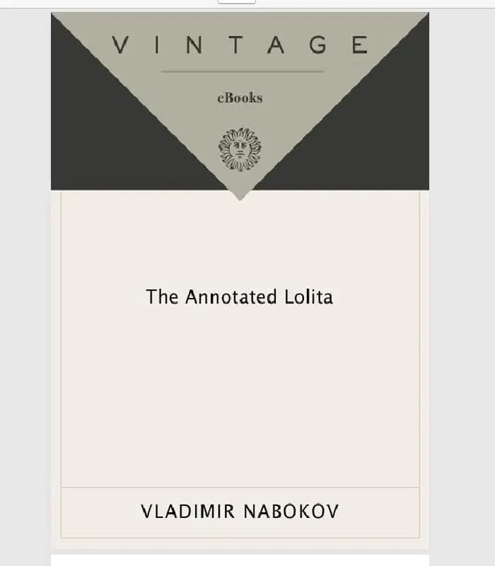 کتاب The Annotated Lolita (لولیتای حاشیه‌نویسی‌شده) اثر ولادیمیر ناباکوف | نسخه انگلیسی PDF