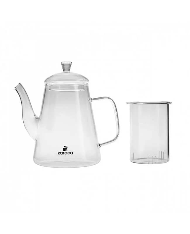 قوری شیشه ای فیلتر دار بروسیکلات Lemur کاراجا کد 502000741 — تصویر ۵
