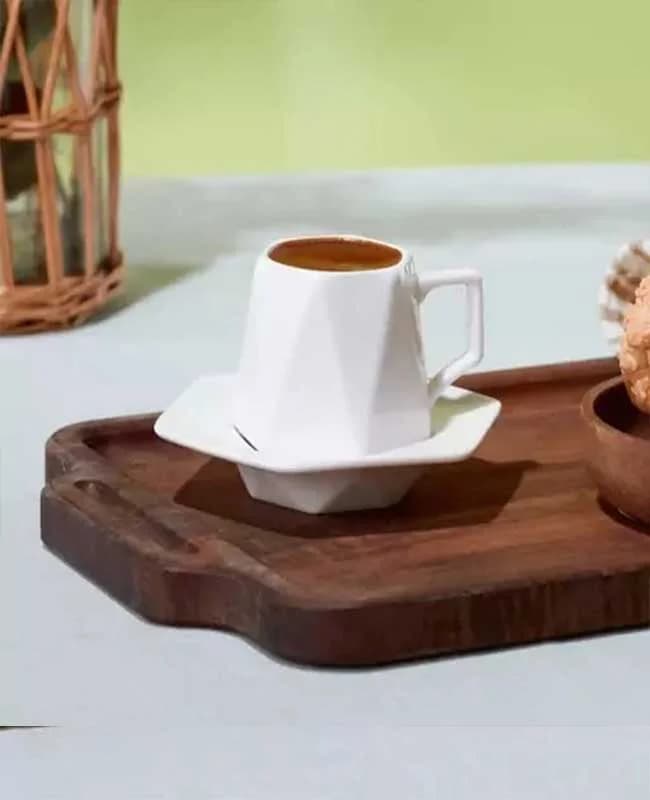 ست فنجان قهوه خوری 2 نفره سفید Gala کاراجاکد 502000626
