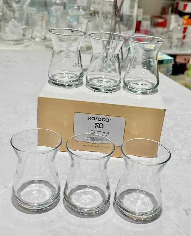 ست چای خوری شیشه ای 6 نفره ایرم کاراجا کد 502000590
