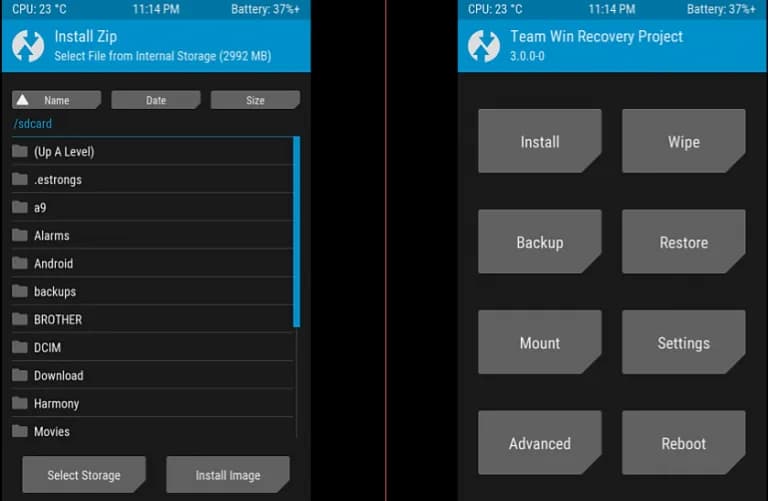 فایل TWRP (کاستوم ریکاوری) سامسونگ A202k| A20e