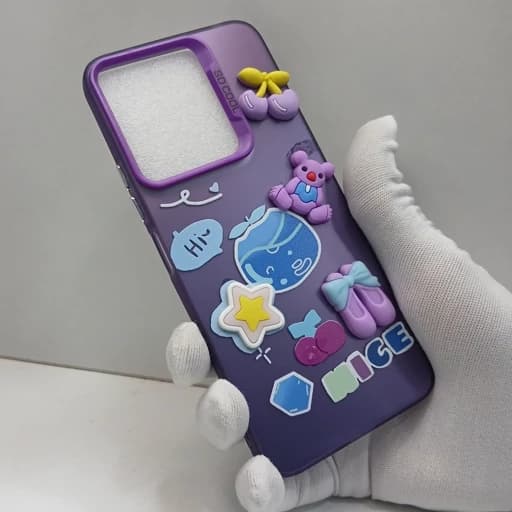 گارد گوشی شیائومی Redmi 13 عروسکی فانتزی سه بعدی برجسته قاب و کاور محافظ redmi13 ردمی 13