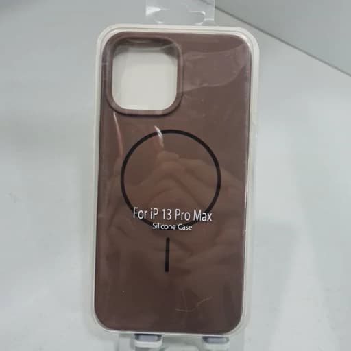گارد آیفون 13 پرو مکس طرح سیلیکونی مگ سیف اصلی iphon 13 pro max رنگ قهوه ای