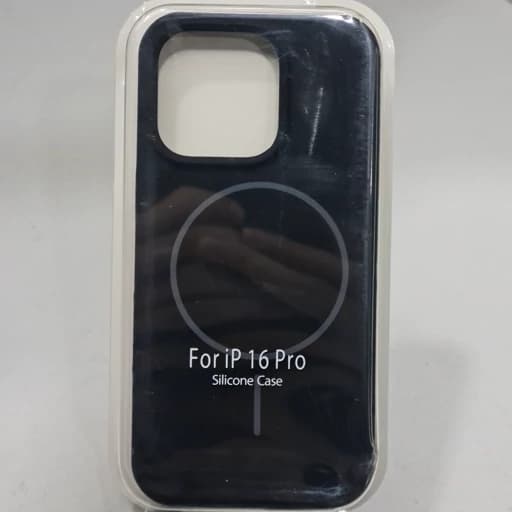 گارد آیفون 16 پرو طرح سیلیکونی مگ سیف اصلی iphon 16 pro رنگ مشکی