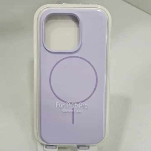 گارد آیفون 16 پرو طرح سیلیکونی مگ سیف اصلی iphon 16 pro رنگ بنفش