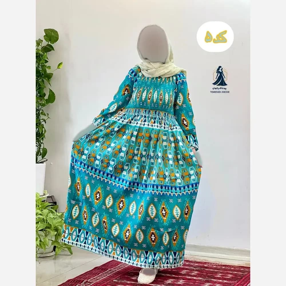 ساحلی کریشه هندی نخ هندی وارداتی فری سایز کش دوزی شده — تصویر ۳