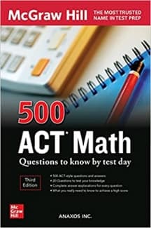 کتاب 500 ACT Math Questions to Know by Test Day, Third Edition (Mcgraw Hill 500 Questions)