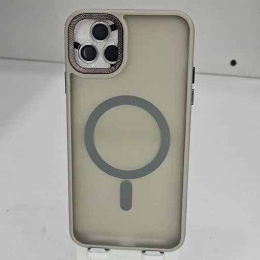 گارد گوشی آیفون 11 پرو مکس مات مگ سیف دار و با محافظ لنز رنگ خاکستری iphon 11 pro max
