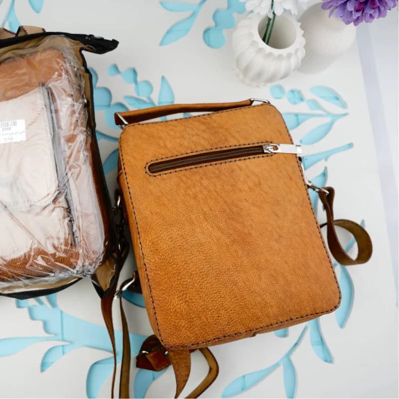 کیف دوشی چرم شتر 103-87 — تصویر ۲