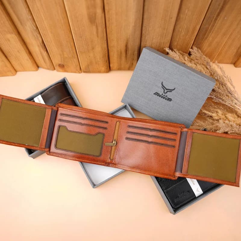کیف پول جیبی مردانه چرم 59-134 — تصویر ۳