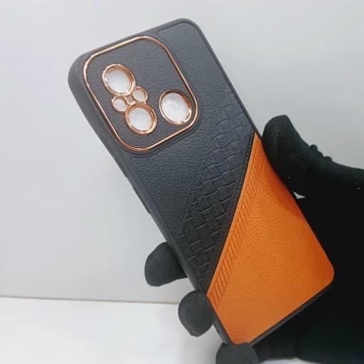 گارد گوشی شیائومی Redmi 12c روکش چرمی محافظ دور لنز قاب و کاور redmi12c ردمی 12 سی