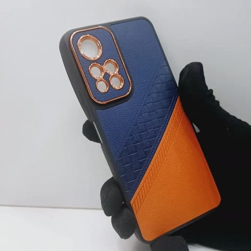 گارد گوشی شیائومی Note 11 pro روکش چرمی محافظ دور لنز قاب و کاور note11pro نوت 11 پرو آبی